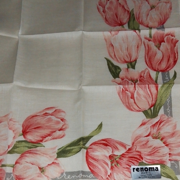 Renoma Paris Floral Handkerchief - Picture 5 of 10